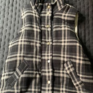 Anthropologie Plaid Vest